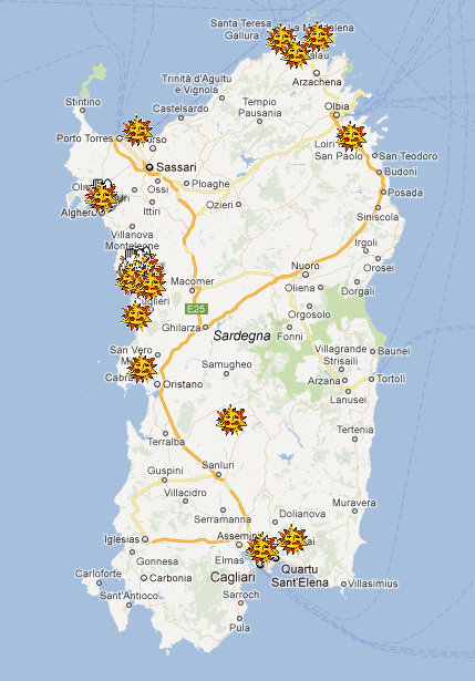 Sardinienkarte O-Solemio, öffnen per Mausklick