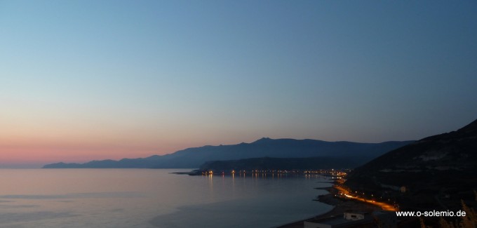 Sardinien, Bosa Marina, Turas, Sonnenuntergang