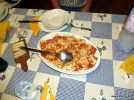 Ravioli mit Tomatensugo beim cena sarda