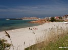 Sardinien, Castelsardo, Lu Bagnu mit Blick auf Isola Rossa