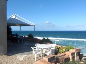 Sitzplatz mit Meerblick, Fischerhaus Domenica