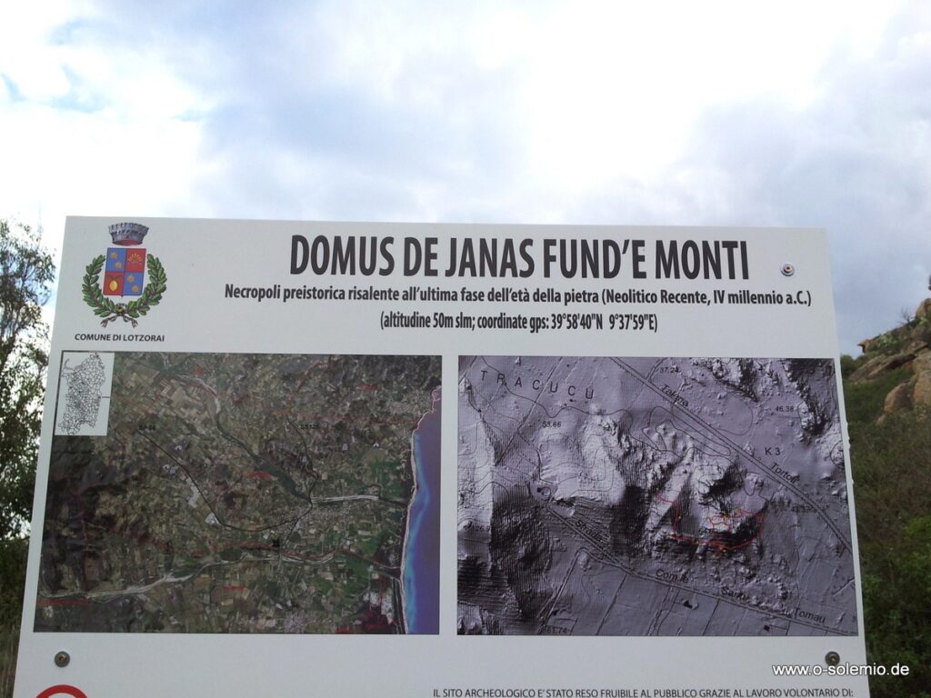 Domus de janas Fund'e monti, Lotzorai, Santa Maria Navarrese Domus de janas Fund'e monti, Lotzorai, Santa Maria Navarrese, Ogliastra
