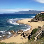 Blick aufs Meer nach rechts vom Fischerhaus Domenica, Porto Alabe