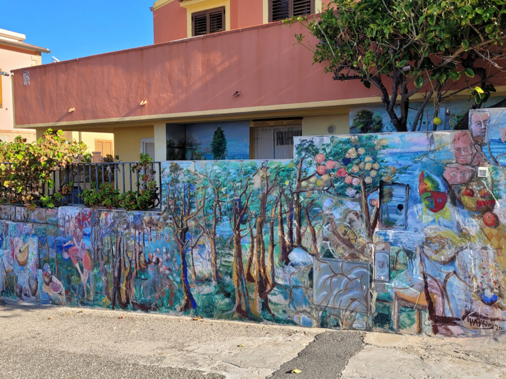 Murales- Wandgemälde im Dorf Murales- Wandgemälde im Dorf