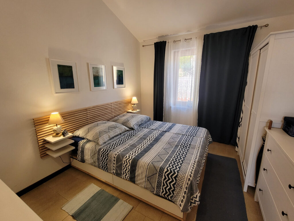 Aquamare, Schlafzimmer mit Doppelbett Aquamare, Schlafzimmer mit Doppelbett