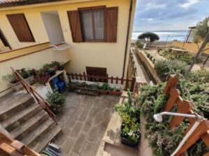 Der Garten der Ferienwohnung Aquamare in Porto Alabe