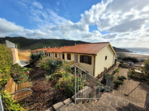Der Garten der Ferienwohnung Aquamare in Porto Alabe
