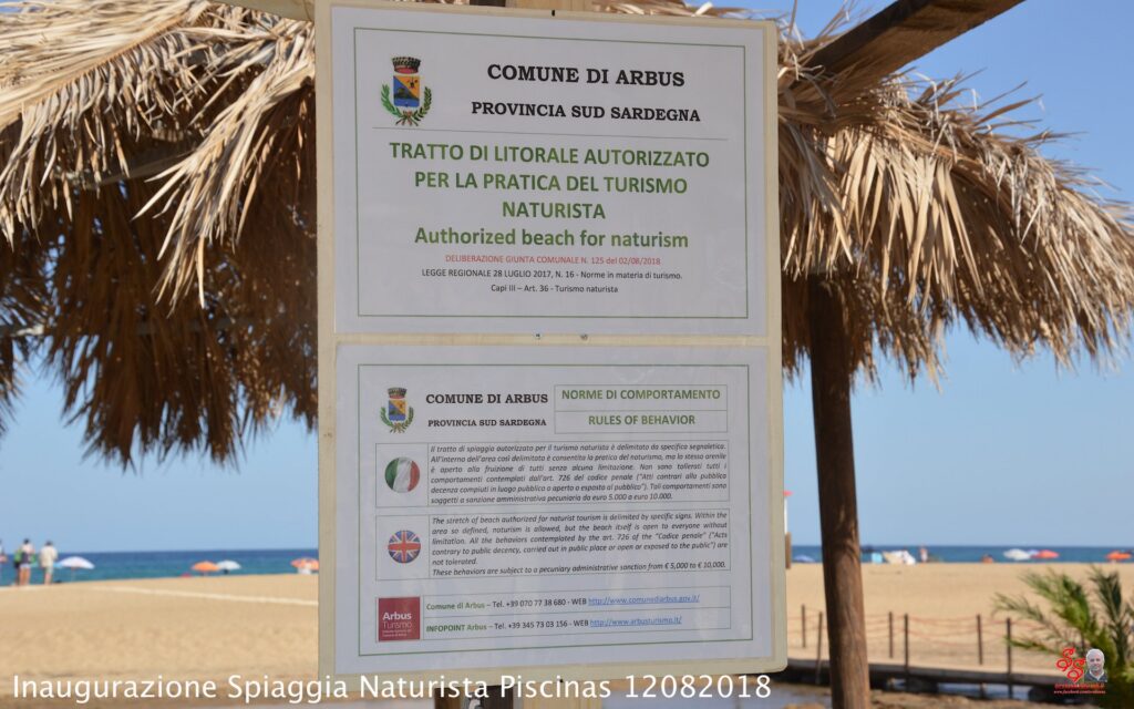 Arbus, offizieller Nacktbadestrand Arbus, offizieller Nacktbadestrand