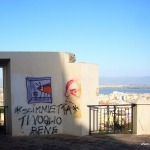 Cagliari mit Graffiti