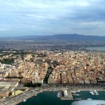 Sardinien, Cagliari aus der Luft