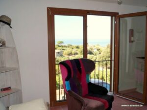 Meerblick vom Wohnraum Azzurro Vista im Weinberg, Sole im OG