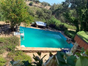 Tag und Nacht attraktiv - der Pool von Sa Petra Ruja