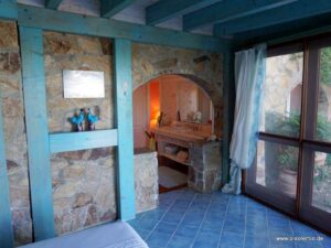 Vom Schlafzimmer ins Bad und nach draußen