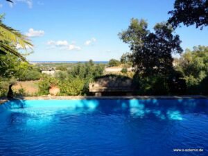 Der große Pool im Garten ist fantastisch