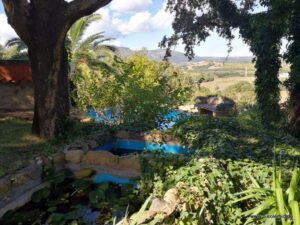 Drei Becken führen in den Pool