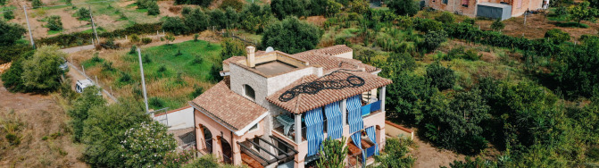 aus der Vogelperspektive: Casa delle Rose