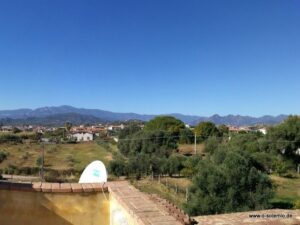 Wunderschöner Panoramablick vom Dach des Hauses