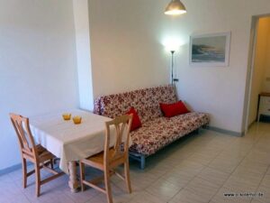 Schlafsofa im Casa delle Rose, Wohnung Quartetto-Küche