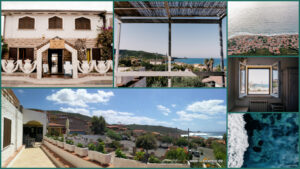 Alabe Hotel, Porto Alabe: Collage mit Hotel, Terrasse und Meerblick