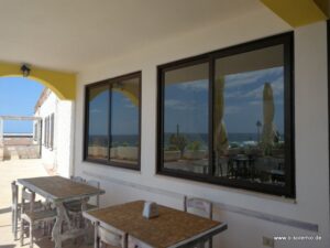 Frühstück auf der Terrasse mit Meerblick, Alabe Hotel, Tresnuraghes