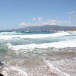 Blick zum Strand vor Aquamare