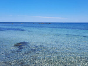 Ferien am Meer vor Budoni und Agrustos