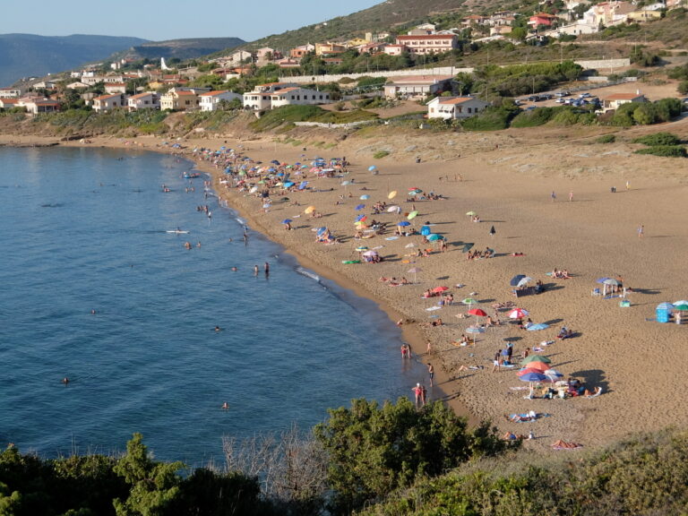 Porto Alabe, am Strand an Ferragosto
