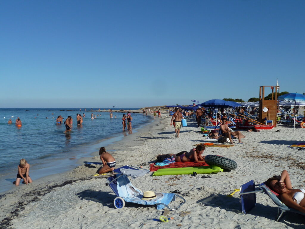 Osten, Strand von Porto Ottiolu, Ferragosto Osten, Strand von Porto Ottiolu, Ferragosto