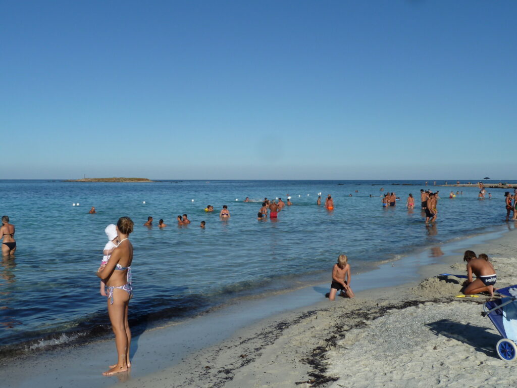 Sardinien, Osten, Strand von Porto Ottiolu, Ferragosto Sardinien, Osten, Strand von Porto Ottiolu, Ferragosto
