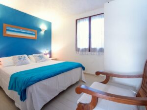 Schlafzimmer des Ferienhauses Belvedere, Costa Rei
