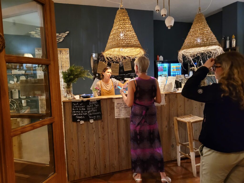 Bei der netten Chefin bestellem