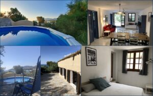 Collage Ferienhaus Rosa, Geremeas