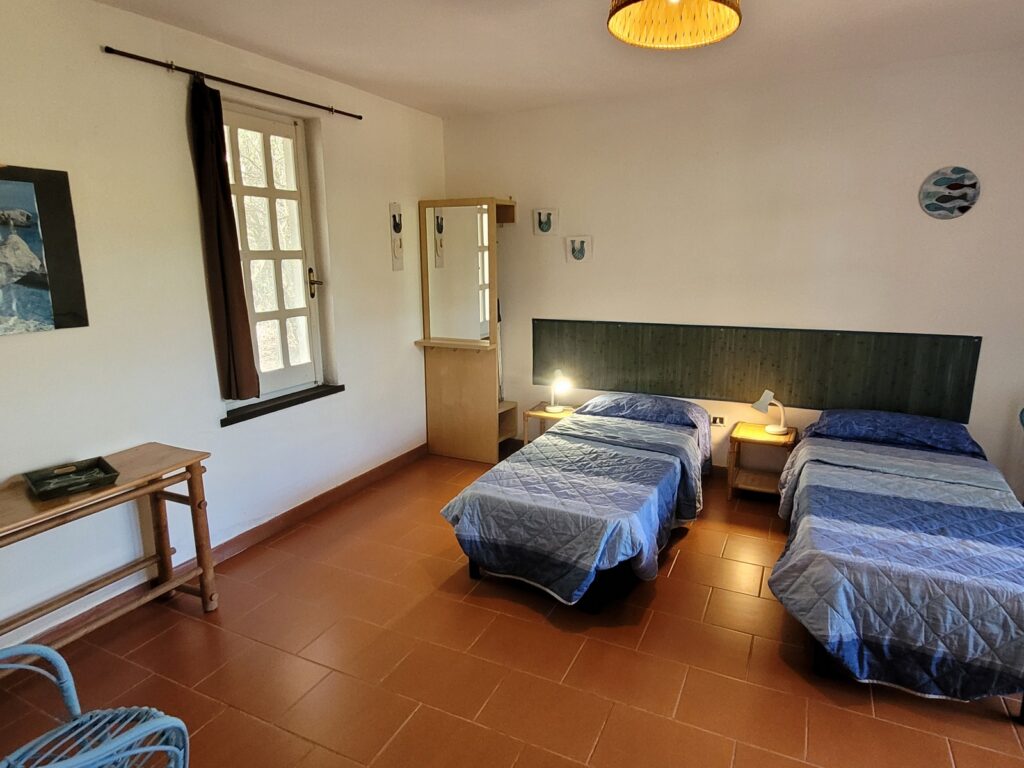 2 Einzelbetten im blauen Schlafzimmer-Villa Magico 2 Einzelbetten im blauen Schlafzimmer-Villa Magico