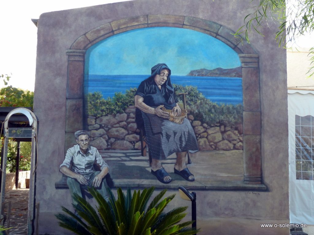 Murales in Porto Alabe Frauen in Sardinien