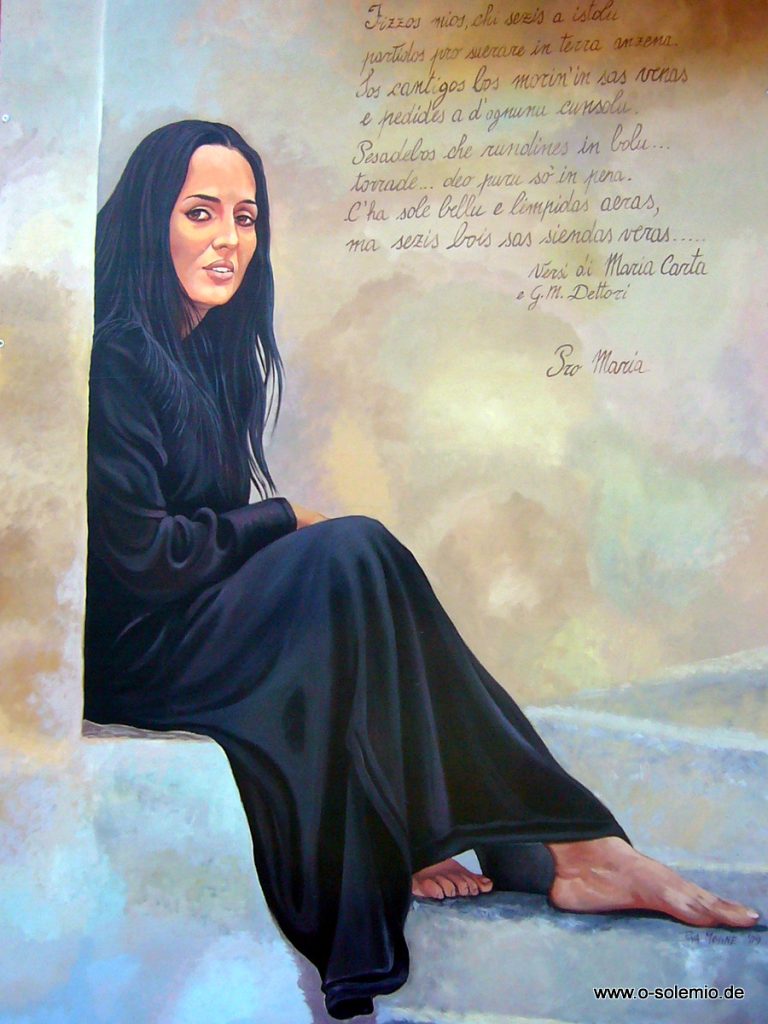 Murales in Bosa Marina Frauen in Sardinien